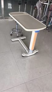 2024 New Arrival Hospital <strong>Height</strong> <strong>Adjustable</strong> Patient Food <strong>Table</strong> ABS Easy Moving Overbed <strong>Table</strong> for Hospital - Product Image 4