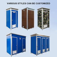 Cabine de toilette publique modulaire mobile de douche portable installation facile conteneur de maison préfabriquée