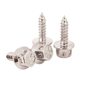 Vis autotaraudeuses hexagonales à bride en acier inoxydable 304, finition titane flamme, pour la modification universelle de motos et de scooters - Product Image 5