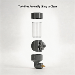 <span class=keywords><strong>Bebedero</strong></span> Automático para Jaulas de Aves, <span class=keywords><strong>Periquitos</strong></span>, Mynas, Dispensador de Agua - Product Image 3