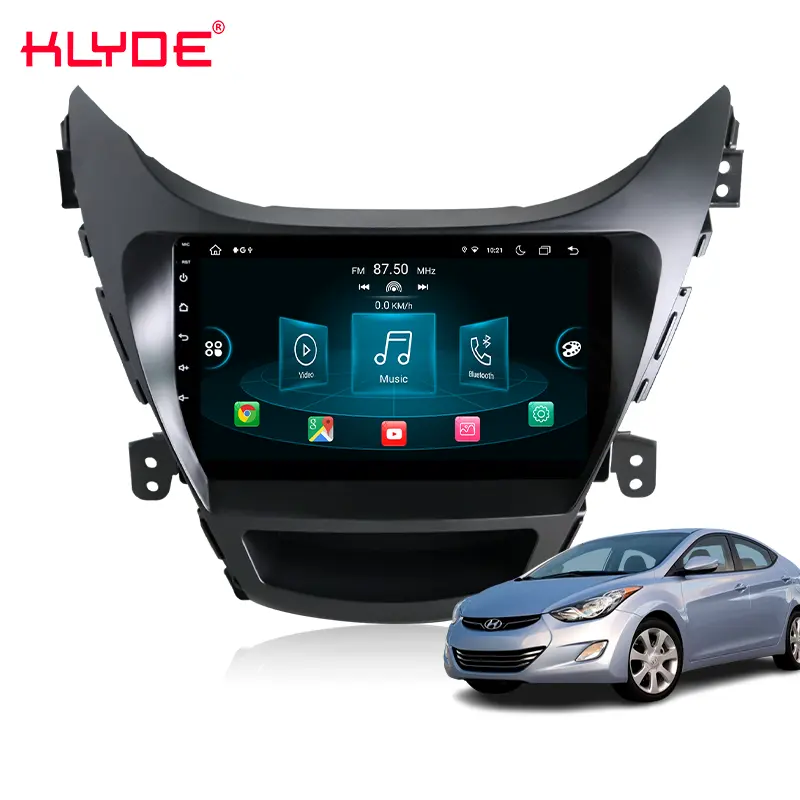 Android 13 Auto Radio Stereo 9Inch Scherm Gps Navigatie Usb Dvd-Speler Voor Hyundai Elantra 2008-2021