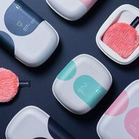 Boîtes d'emballage écologiques en pâte à papier moulée pour cosmétiques, soins de la peau, beauté, emballage cadeau
