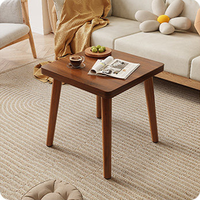 Table basse carrée en bois moderne et durable pour appartement, salon, chambre à coucher