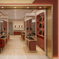 Vitrines à bijoux complètes avec éclairage LED et design étanche pour les bijouteries - Vitrine arrière personnalisable