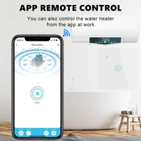 Interruptor Inteligente WiFi Tuya de 40A para Calentador de Agua, Panel Táctil, Control Remoto por Aplicación, Interruptor Inteligente para Caldera, Interruptor de Pared Eléctrico