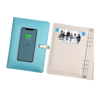2021 جديد وصول خط اليد التطبيق دفتر الشحن اللاسلكي قوة البنك دفتر مع قفل رقمي 8000mah شاحن لاسلكي - Product Image 1