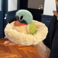Adorable Peluche Oiseau Petit Hirondelle, Figurine Ornementale 11cm, Rembourrage Coton PP, Cadeau Idéal pour le Festival Qixi pour Filles, Chine 14+