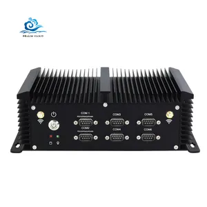In-tel Co-re i5 4200U Mini PC Fanless 6*RS232 RS422 RS485 8*USB 2*LAN WiFi Win Linux Embedded Industrial Computers Ip68