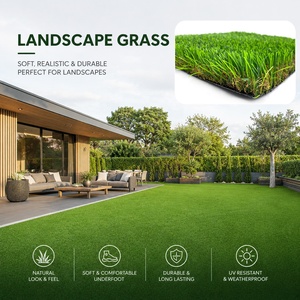 Gazon artificiel paysager de qualité supérieure 50MM, gazon synthétique pour <span class=keywords><strong>jardin</strong></span>, pelouse, aménagement paysager, résistant aux UV - Product Image 5