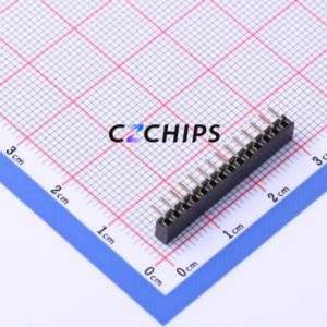 PM200-1-14-W-4.3 Pin Socket Bent Lead Through Hole,P=2mm Connector 1x14P 2mm Square Hole Right Angle Insert - Product Image 2