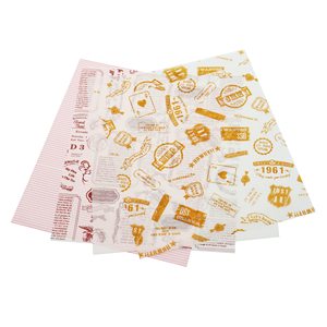 Biodegradable Transparent Silicone <b>Greaseproof</b> <b>Paper</b> Non-Stick Personalised Printed Double-Sided Food Packaging for Cookies - Product Image 1