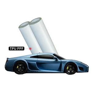 Película de protección de Pintura transparente para coche, pegatina protectora de cuerpo de coche, película alifática de tpu ppf, 2023
