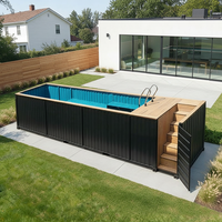 Piscine Conteneurisée Haut de Gamme : Piscine Hors Sol Géante 20 FT 40 Pieds Personnalisable – Vente Flash