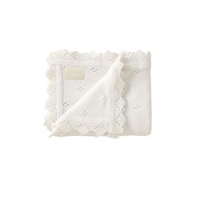 <strong>Super</strong> Soft Baby Blanket Knit Ultra Soft Swaddle Receiving Blankets Ideal for Swaddling, <strong>Crib</strong> &amp; Stroller Knitted Baby Blanket - Product Image 1