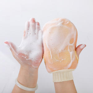 Guantes de Baño de Esponja Largos y Simples, Exfoliante Suave para Ducha, Guante de Limpieza Corporal de Doble Cara, Elimina la Piel Muerta - Product Image 2