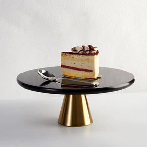Nordic Marble Home Hotel Black Stone <strong>Table</strong> Top Coffee Round 40cm <strong>Table</strong> Lab Large Size Marble <strong>Tray</strong>