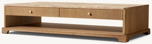 Mesa de centro de lujo de gama alta de madera maciza estilo americano RH - Product Image 6