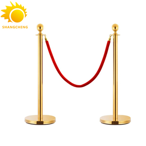 Giá bán buôn kiểm soát đám đông rào cản hàng đợi cực thép không gỉ bài với nhung dây stanchion bài cho khách sạn - Product Image 1