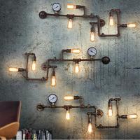 Lampes suspendues design 5 têtes style steampunk lampe rétro pipe à eau décoration d'ambiance