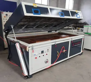 Porte en bois MDF WPC Machine à plastifier par thermoformage par sublimation <span class=keywords><strong>3D</strong></span> Machine à plastifier Machine à presser à membrane sous vide en PVC pour placage de bois - Product Image 4