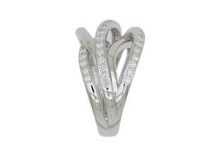 แหวนทองคำแท้ 18K ประดับเพชรแล็บ แหวนซ้อน แหวนผู้หญิง แหวนหมั้น ลดราคา - Product Image 4