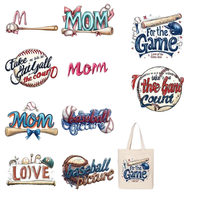 Personnalisable Sport Jeu Jour et Maman Sérigraphié Patchs UV DTF Tasse Wraps pour Vêtements Wrap DTF Chauffage Transfert