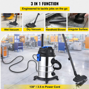 Aspirateur professionnel 3-en-1 eau et poussière 1200W, nettoyeur de tapis industriel haute performance pour le detailing automobile et l'<span class=keywords><strong>entretien</strong></span> hôtelier - Product Image 5