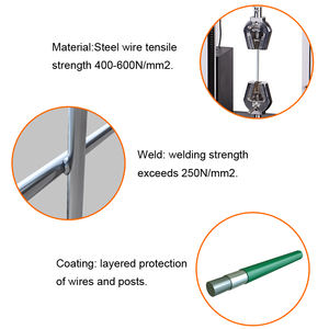 고품질 아연 도금 강철 금속 PVC 코팅 3D V 벤딩 곡선 정원 용접 와이어 메쉬 패널 펜스 - Product Image 4