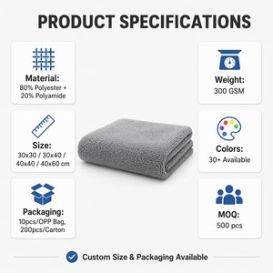 Paño <span class=keywords><strong>de</strong></span> <span class=keywords><strong>Cocina</strong></span> <span class=keywords><strong>de</strong></span> Microfibra Personalizado al por Mayor, Super Absorbente y Resistente al Aceite, para Limpiar Encimeras y Estufas - Product Image 4