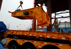 Semi-remorque <span class=keywords><strong>à</strong></span> plateau surbaissé hydraulique détachable en acier <span class=keywords><strong>à</strong></span> 3 essieux de 40 pieds, remorque de camion lourd, remorque de chargement bas, camion <span class=keywords><strong>à</strong></span> <span class=keywords><strong>vendre</strong></span> - Product Image 5