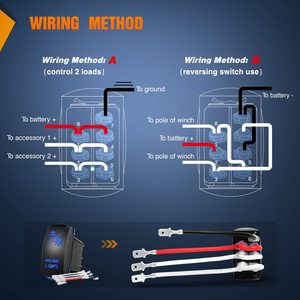 NAV/ANC Rocker chuyển 7pin trên off trên dpdt 12V 24V Navigation Neo đèn chuyển đổi chuyển đổi cho carling phong cách Marine thuyền tàu - Product Image 5