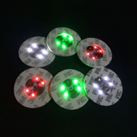 Sous-verres LED lumineux pour bouteilles et tasses, idéaux pour les bars, les fêtes et les événements promotionnels, accessoires de fête, autocollants pour tasses, sous-verres pour boissons