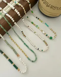 Nuova vendita calda all'ingrosso mini collana di perle gioielli per le donne regalo