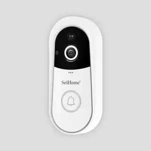 Fabrika fiyat ev Video akıllı WIFI kapı zili kamera kablosuz interkom PTZ Pan Tilt PIR algılama sistemi ev Alarm
