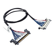 Kabel Komputer TV SHAN WEI LVDS Kustom 650MM PVC JAE FI-RE51S-HL Kabel Layar untuk Mesin Elektronik Kabel Harness Layar LCD