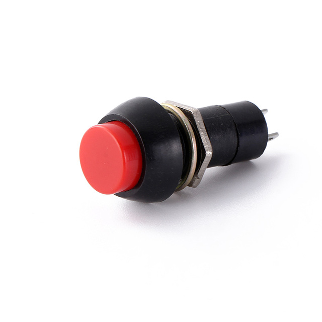 Professional 220 Volt Momentary Switch PBS-203 Industrial 2 Outlets Red Push Button Control