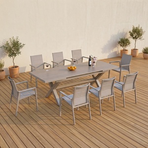 <span class=keywords><strong>Tavolo</strong></span> Estensibile in Alluminio Leggero con Piano in Pietra Sinterizzata Moderna, Superficie Grigia, per Esterni e Patio - Product Image 6