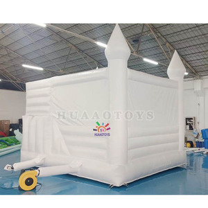<span class=keywords><strong>Jeux</strong></span> d'extérieur commerciaux PVC blanc gonflable Bounce Hoseouse Wedding Bouncers Jumpers avec Castle Slide Combo pour enfants - Product Image 4
