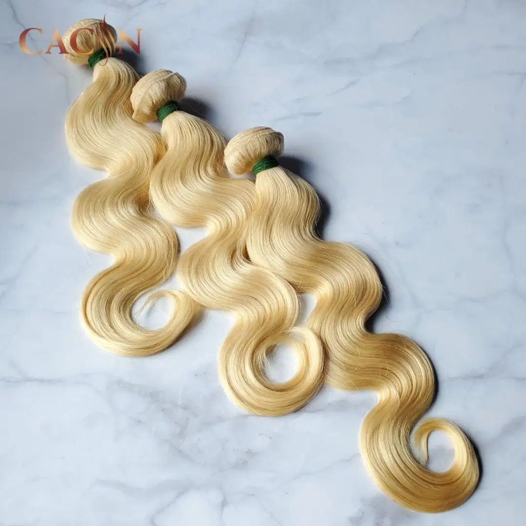 Cacin india raw virgin human hair extension ash blonde hair weaves, Factory price women the overnight delivery
