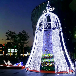 Nouvelle lampe LED géante imperméable à motif cloche pour la décoration extérieure de Noël dans les rues - Product Image 6