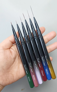 Nouvelle tige métallique ultra-fine pour Nail Art Liner Pen Set Liquid Lip Liner Nail Salon Special Drawing Hook Line Nail Art Liner Brush - Product Image 6