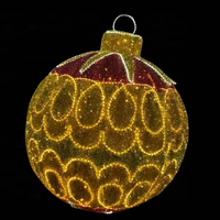 Offre Spéciale personnalisé haute qualité 220 cm LED boule de noël lumières pour noël vacances place/magasin/rue commerciale/parc décor