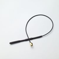 Antenne WiFi Pigtail OEM d'usine 2,4 GHz 5,8 GHz 3 dBi 150 mm Longueur personnalisée Connecteur -40~85 ° Module de routeur sans fil C