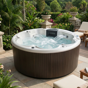 <span class=keywords><strong>Spa</strong></span> extérieur pour 6 personnes avec haut-parleur Bluetooth, stérilisation à l'ozone, baignoire autoportante en acrylique - Product Image 4
