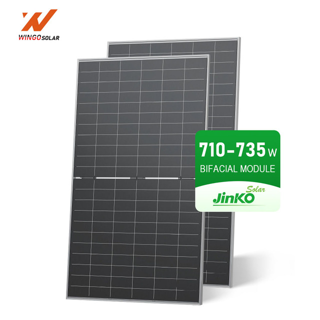 jinko Solar Panels Half Cut Photovoltaic Panel 620w 625w 630w 650w 720w 730w Bifacial Solar Panel In Stock
