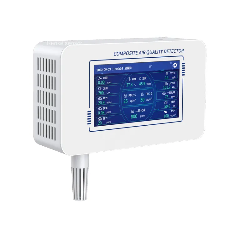 Peralatan Pemantauan Kualitas Udara Renke untuk PM2.5 PM10 CO SO2 NO2 O3 TVOC Detektor Sistem Gas Polusi Udara