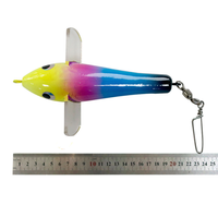 Leurre de pêche en bois artisanal de belle couleur, pour la pêche à la mouche, la pêche à la traîne, la pêche en bateau, leurre de pêche à aile plane, appât de pêche