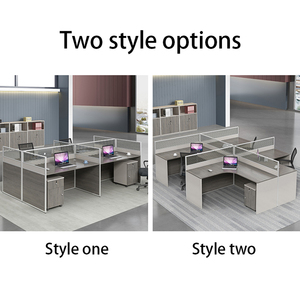 Bàn văn phòng bằng gỗ thương mại hiện đại hệ thống phân vùng mô-đun với Tủ hồ sơ đặt cho bàn văn phòng nhân viên không gian mở - Product Image 3