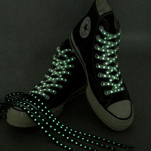 새로운 홀로그램 반사 별 신발끈 플랫 스니커즈 양면 반사 신발끈 어린이 성인 유니섹스 발광 신발끈 - Product Image 2