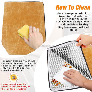 Bbq <b>Blanket</b> for Resting Meat Professional Insulated Meat Resting Bag for Controlling Heat Loss MoistureRetention Insulated Bags - Product Image 5